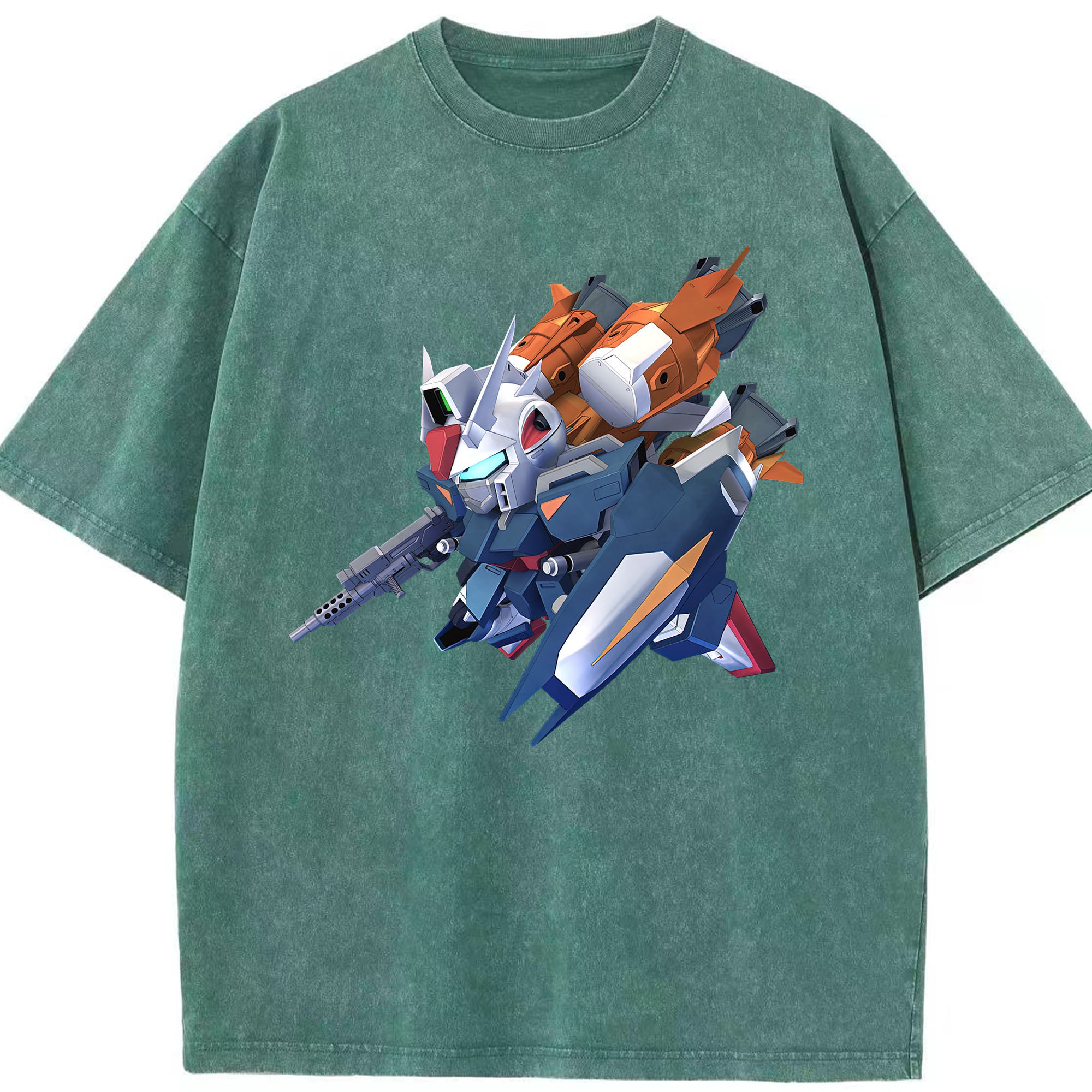 （画像用） 機動戦士ガンダム Mobile Suit Gundam 綿100% ヴィンテージ風 半袖Tシャツ（フロントプリント）